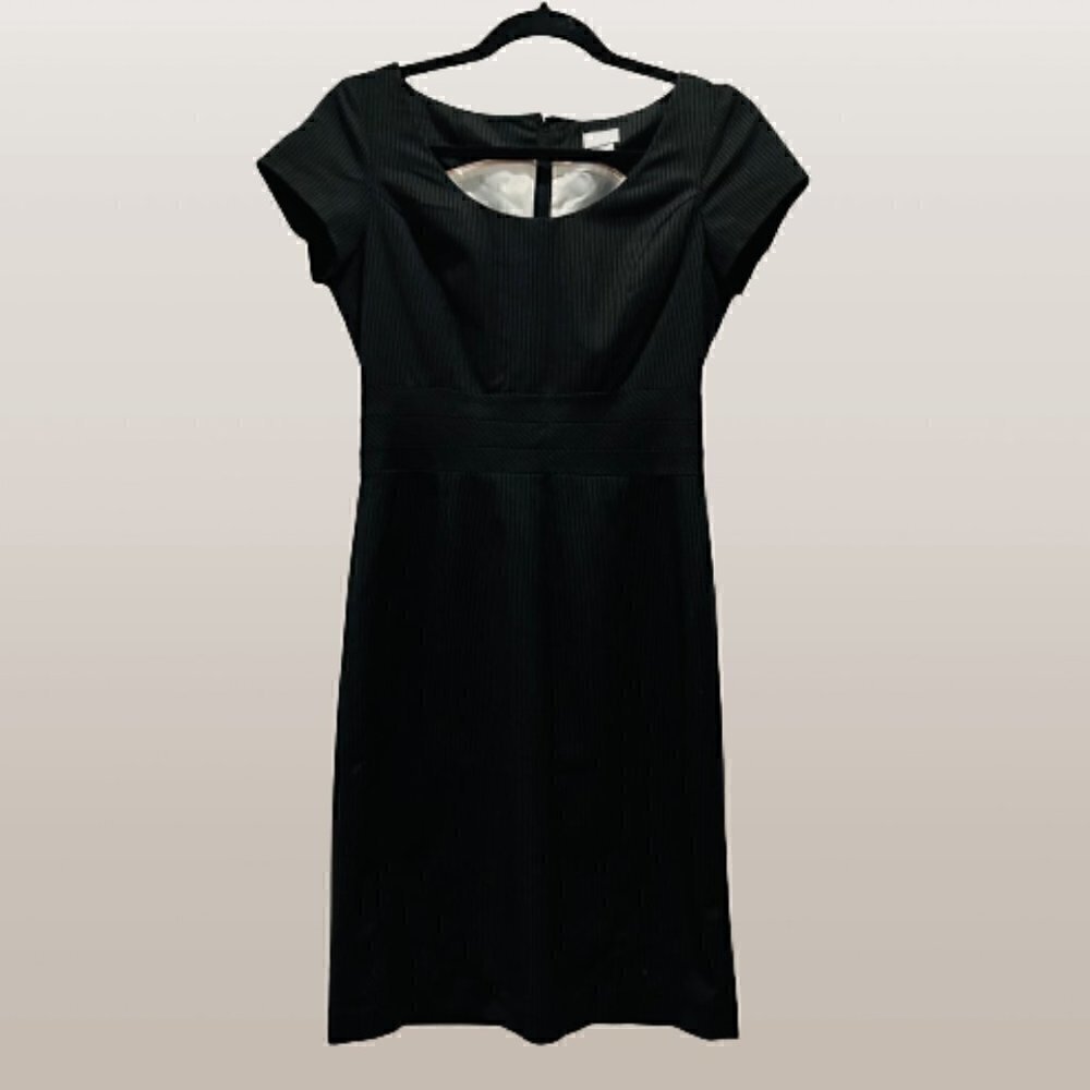 H&M Pinstripe Bodycon Pencil Dress | Business Casual | Knee Length | Mad Men